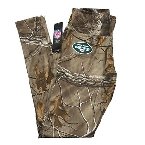 Womens S Majestic NFL New York Jets Realtree Camo Camouflage Fitted Leggings