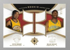2007-08 Upper Deck Ultimate Kevin Durant & Julian Wright Rookie Jersey #7/50