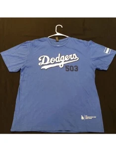 2022 Dodgers Salvadoran Heritage El Salvador 503 Blau T-Shirt SGA Gr. XL Neu - Bild 1 von 5