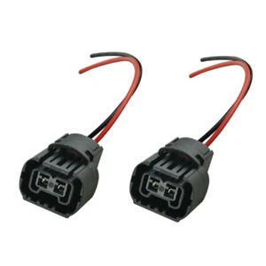 2Pcs Wire Pigtail Female H16 PS24W 5202 Harness Fog Light Bulb Connector Plug  - Picture 1 of 12
