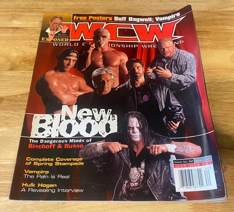WCW Magazine Issue 62 2000 w/Poster Bagwell & Vampiro Hulk Hogan Spread Cover