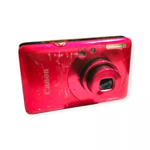 Canon IXUS 100 IS Red Digital Camera, TESTATA, 12 MP visibili segni di usura - Foto 1 di 6