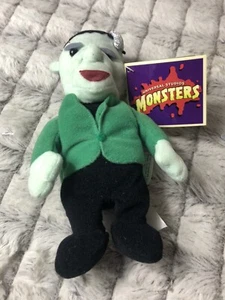 "Juguete de peluche de colección Universal Studios Frankenstein raro 13"" Nanco 2000" - Imagen 1 de 8