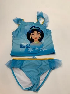 Disney Princess Jasmine Tankini Bathing Swim Suit Set 5 6 - Picture 1 of 4