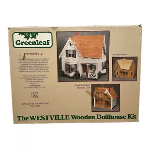 Vintage Greenleaf vintage kit casa delle bambole in legno "The Westville" scatola aperta - Foto 1 di 3