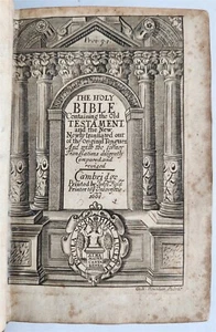 1661 BIBLE in ENGLISH OLD & NEW TESTAMENT antique KING JAMES VERSION - Picture 1 of 12