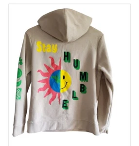 Youth Hoodie SZ Med Stay Humble Smiley Face Good Vibes Kid Y2K Skater Streetwear - Picture 1 of 9
