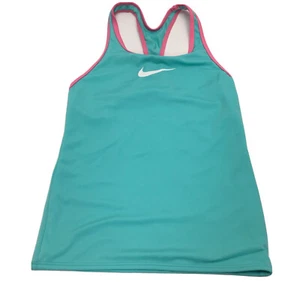 Nike Girls RACERBACK ONE PIECE Top, Green, Medium - Picture 1 of 2