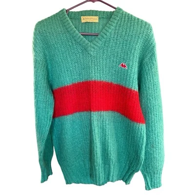 Suéter De Colección Robe Di Kappa Para Mujer Talla M Rojo Verde Mohair Mezcla Lana Hecho en Italia Foto 1 de 4