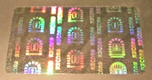 100 Personal Security Badge ID Overlay Hologram #5001 Tamper Proof Security Pass - Picture 1 of 3