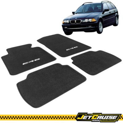 99-06 M3 E46 Logo Serie 3 Alfombrillas Alfombra Delantera Trasera Nylon Negro PARA: (BMW) Foto 1 de 4