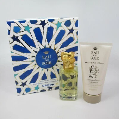 EAU DU SOIR by Sisley 2 Pc Set: 100 ml/3.4 oz EDP Spray & 5.0 oz Body Cream NIB - Image 1 of 2