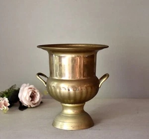 Antique Messing  Champagne Bottle Cooler Brass Ice Cooler Wine Serving Cooler - Picture 1 of 6