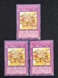 3 x YuGiOh Token Feastevil - Rare - 1st Edition - TLM-EN057 NM - Picture 1 of 16