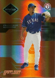 2005 Leaf Limited Bronze Spotlight Francisco Cordero 33 Rangers 18/99 - Picture 1 of 2