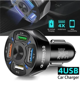 Cargador Rapido de coche carro Autos Vehiculo para Telefonos Cell Universal NEW* - Picture 1 of 36