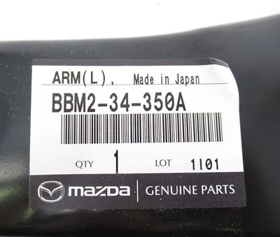Подлинный оригинальный производитель Mazda BBM2-34-350A драйвер левый передний нижний рычаг управления 2010-2013 3 - Изображение 1 из 4