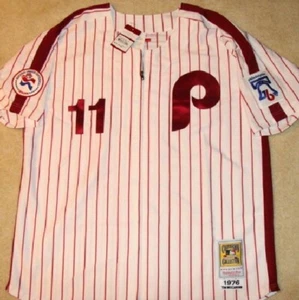 Tim McCarver new PHILADELPHIA PHILLIES MITCHELL & NESS THROWBACK Jersey - Picture 1 of 6