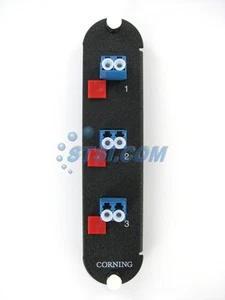 Corning CCH-CP06-A9 Panneau de brassage, 3 adaptateurs monomodes LC duplex OS2 ~STSI - Photo 1/1