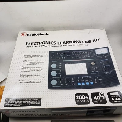 RadioShack Electronics Learning Lab Kit - 200+ Proyectos, 40 Piezas, Caja Abierta Foto 1 de 4