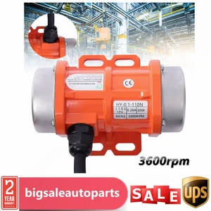 Single-phase Industrial Small Electric Vibrating Motor IP65-Waterproof 30W 0.26A - Picture 1 of 14
