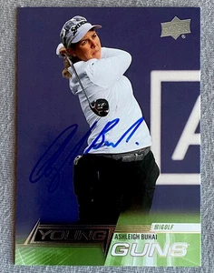 ASHLEIGH BUHAI AUTOGRAPH 2024 UPPERDECK YOUNG GUNS #124 LPGA GOLF TRADING CARD - Picture 1 of 2