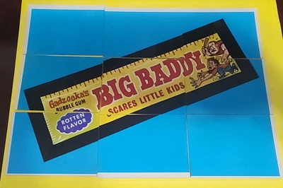 1973 Wacky Packages 5th Series 5  Puzzle Checklist 9 pieces BIG BADDY - Image 1 of 2