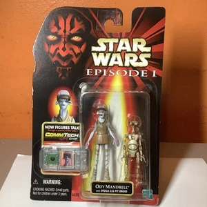 Star Wars Episode I Ody Mandrell W/ Otoga 222 Pit Droid CommTech Hasbro 1989 NEW - Picture 1 of 3