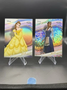 2025 Topps Chrome Disney #125 - Cartoon und Live Action Belle (2 Stück) - Bild 1 von 5