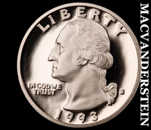 1993-S Washington Quarter-Choice Gem Proof No Reserve #KLB2121 - Bild 1 von 2