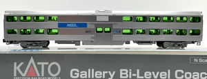 N KATO 156-0942 GALLERY BI-LEVEL COACH CHICAGO METRA # 6077 - Picture 1 of 1