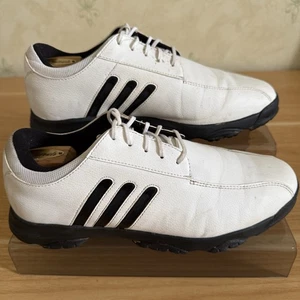 Adidas Zapatos de Golf 9 Blanco Golflite Cuero Parte Superior Con Puntas de Goma Para Hombre’s - Imagen 1 de 21