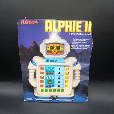 Playskool Alphie II Vintage 1985 Teaching Robot BOX PIECE ONLY advertisement - Image 1 of 4