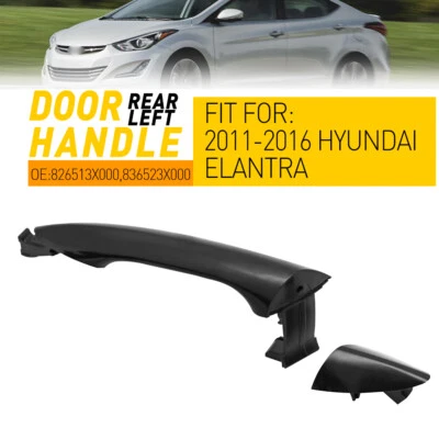 Outside Exterior Door Handle Rear Left Driver Side For 2011-16 Hyundai Elantra - Image 1 of 4
