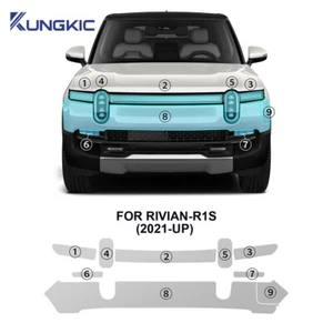 Front Bumper Precut Paint Protection Film Clear PPF TPU For Rivian R1S 2021-2024 - Picture 1 of 15
