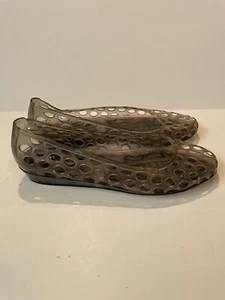 Breckelle’s Jelly Schuhe – durchsichtige graue Gelees – Damengröße 7 (38) gebraucht, in einwandfreiem Zustand - Bild 1 von 5