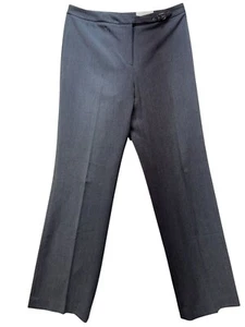 Casual Corner Womens Stretch Dress Pants Size 12 Gray Straight Leg Career Office - Picture 1 of 12