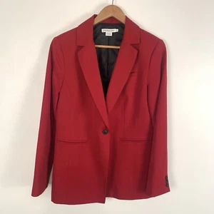 Pendleton Blazer Anzugjacke Damen Größe 12 rot Wolle USA Stofffehler am Kragen - Bild 1 von 8