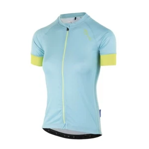 ROGELLI MODESTA LADIES CYCLING JERSEY SS TURQUOISE/YELLOW - Picture 1 of 4