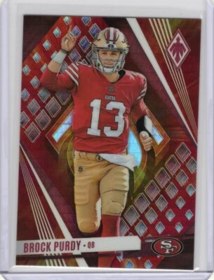2023 Panini Phoenix Fire Burst #6 Brock Purdy 49ers 143/340 - Image 1 of 2