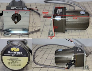 Panasonic Induction Variable speed motor M6RA6G4L, G series, 100V,4P, 6W, 3µF. - Picture 1 of 12