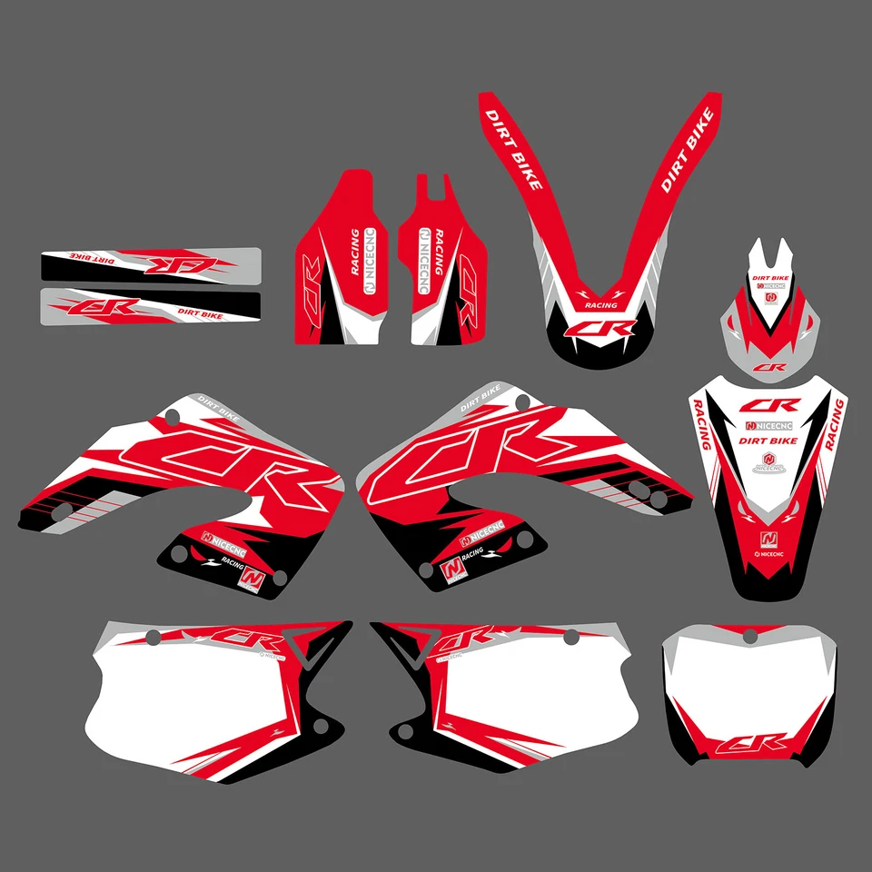 Kit de calcomanías adhesivas Team Graphics para Honda CR125R CR250R 2000 2001 CR 125R 250R Foto 1 de 1