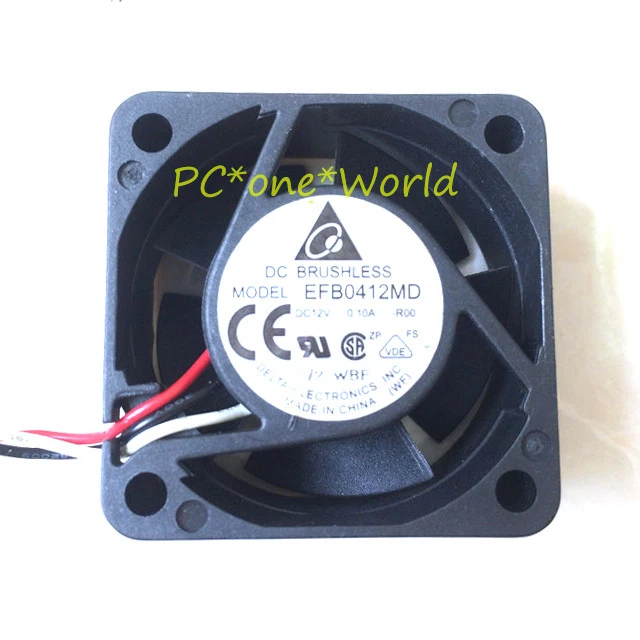 For DELTA EFB0412MD-R00 Chipset Cooling Cooler Fan 12V 0.10A 40x40x20mm 3-pin - Image 1 of 1