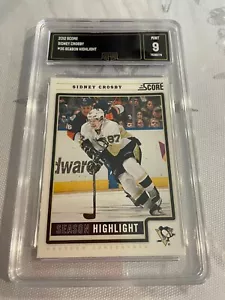 SYDNEY CROSBY PENGUINS 2012 SCORE SEASON HIGHLIGHT # 35 GRADED 9 L@@K - Bild 1 von 2