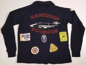 CHAQUETA SCUBAPRO HAMILTON VOODOOS AFB EQUIPO DE NATACIÓN AÑOS 70 con PARCHES DE NATACIÓN DE COLECCIÓN - Imagen 1 de 6