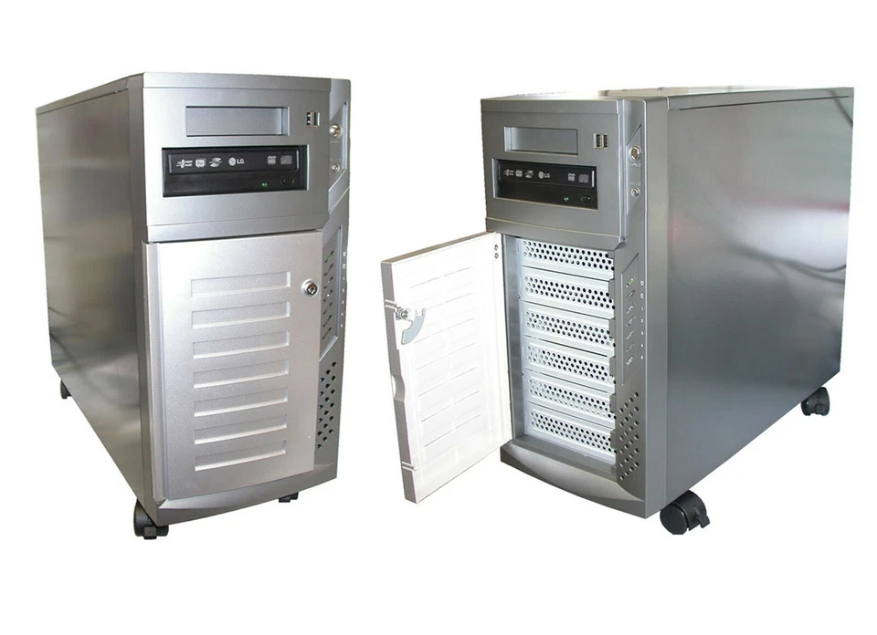 Server Dual Xeon 4x 2600MHz HT Cores 1,3V CPU 2GB ECC To 12GB Ddram S-ATA Raid - Image 1 of 1