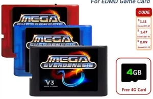 Mega Drive V3 Pro 3000 in 1 EDMD Remix MD Game Card for SEGA US/JP/EU 16-bit Vid - Picture 1 of 13