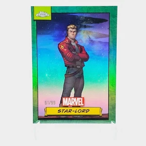 STAR-LORD 2024 Topps Chrome Marvel Green Refractor /99 🔥 - Picture 1 of 4