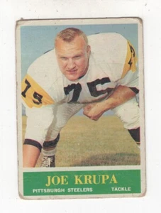 1964 PHILADELPHIA GUM FOOTBALL JOE KRUPA PITTSBURGH STEELERS #145 - Picture 1 of 2