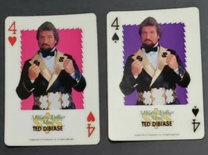 1991 WWF MILLION DOLLAR MAN TED DIBIASE TITAN SPORTS PLAYING CARD HEART SPADE  - Picture 1 of 2